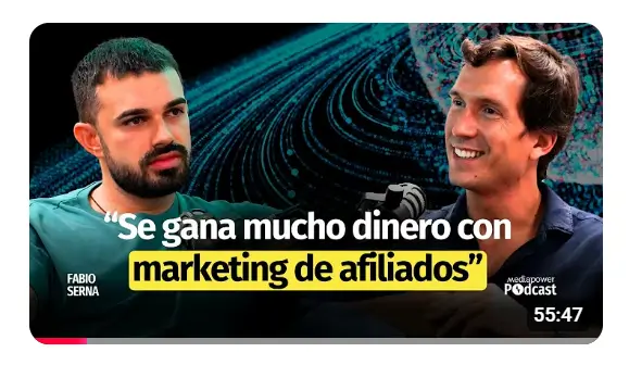 Foto de mediapower podcast. En este episodio se entrevista a Fabio Serna el creador del curso Partner 360.