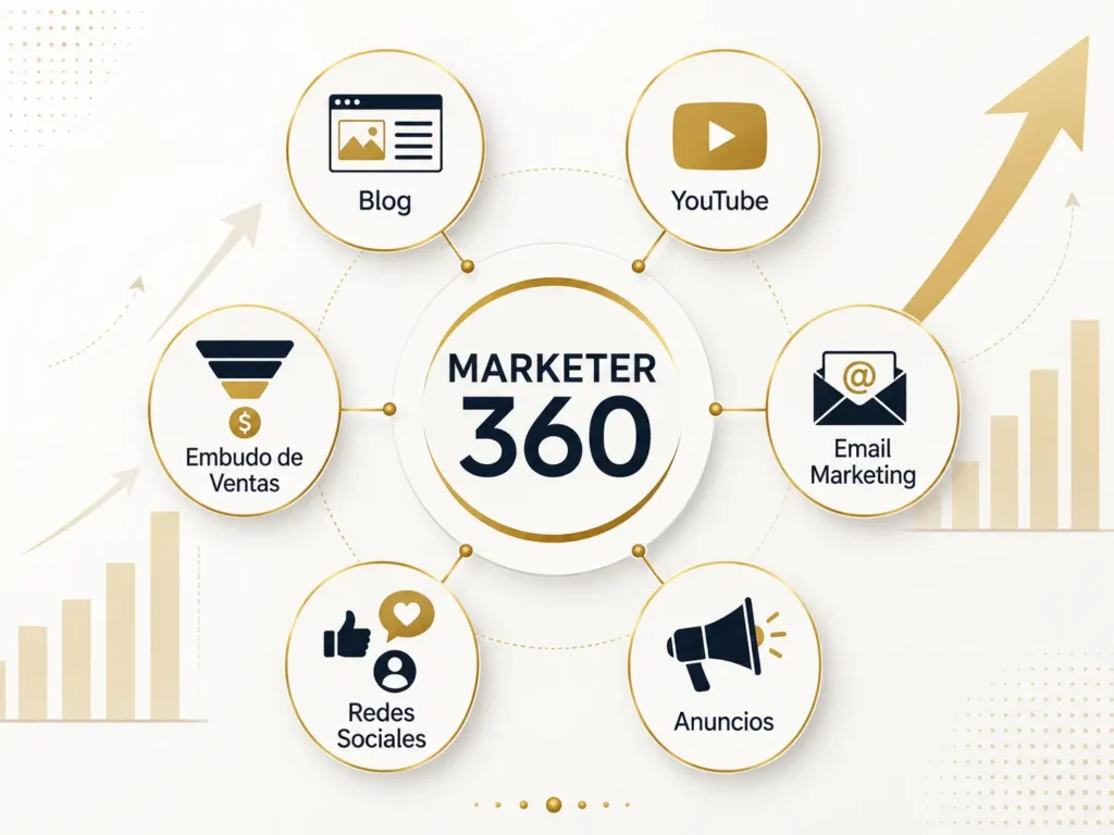 Infograma que explica la metodología del curso online partner 360.